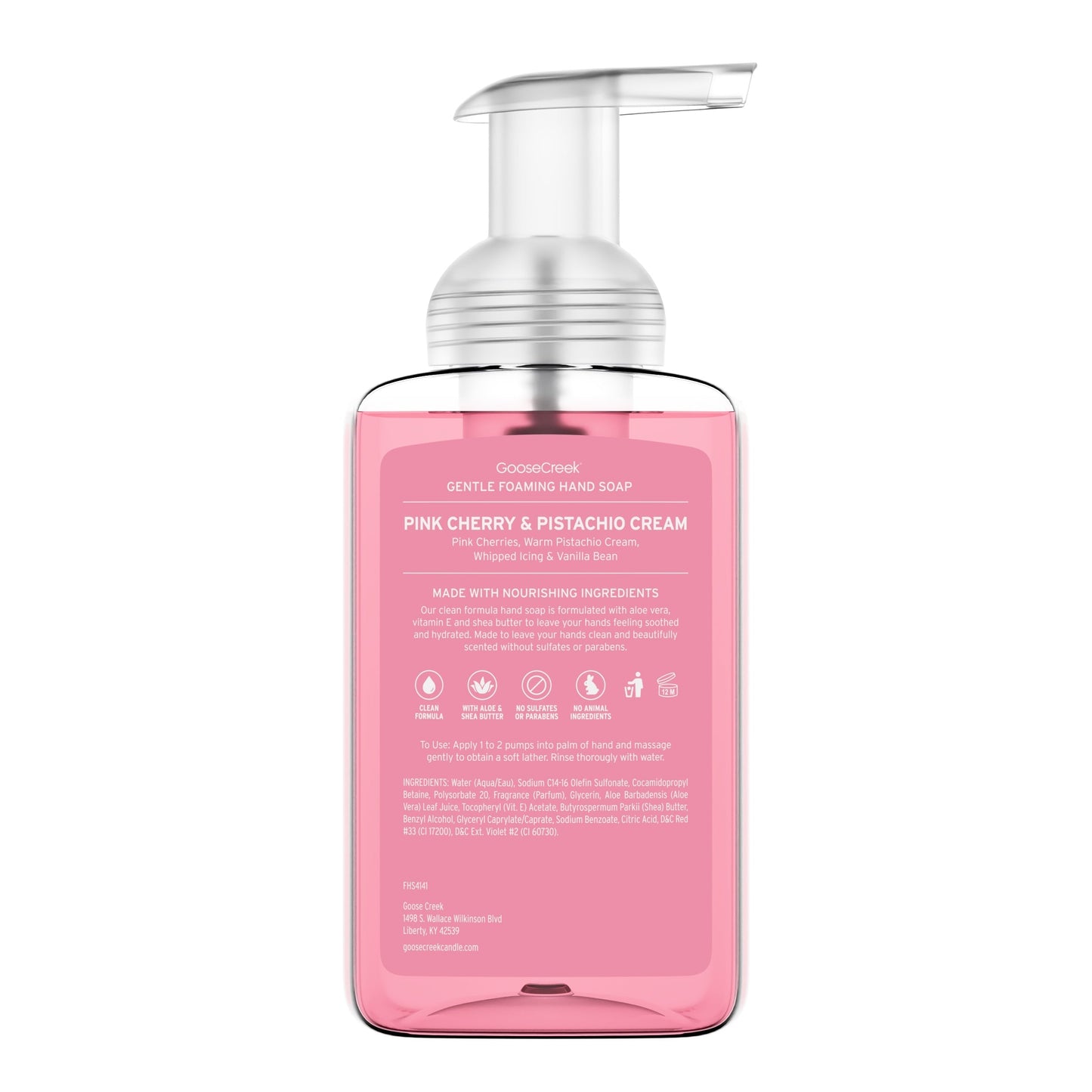Pink Cherry & Pistachio Cream Lush Foaming Hand Soap