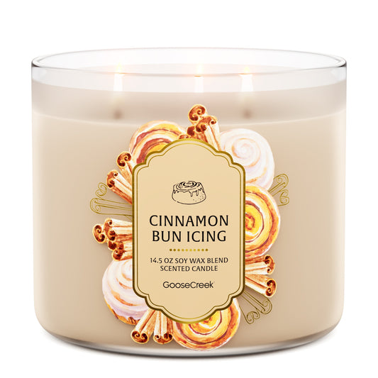 Cinnamon Bun Icing 3-Wick Candle