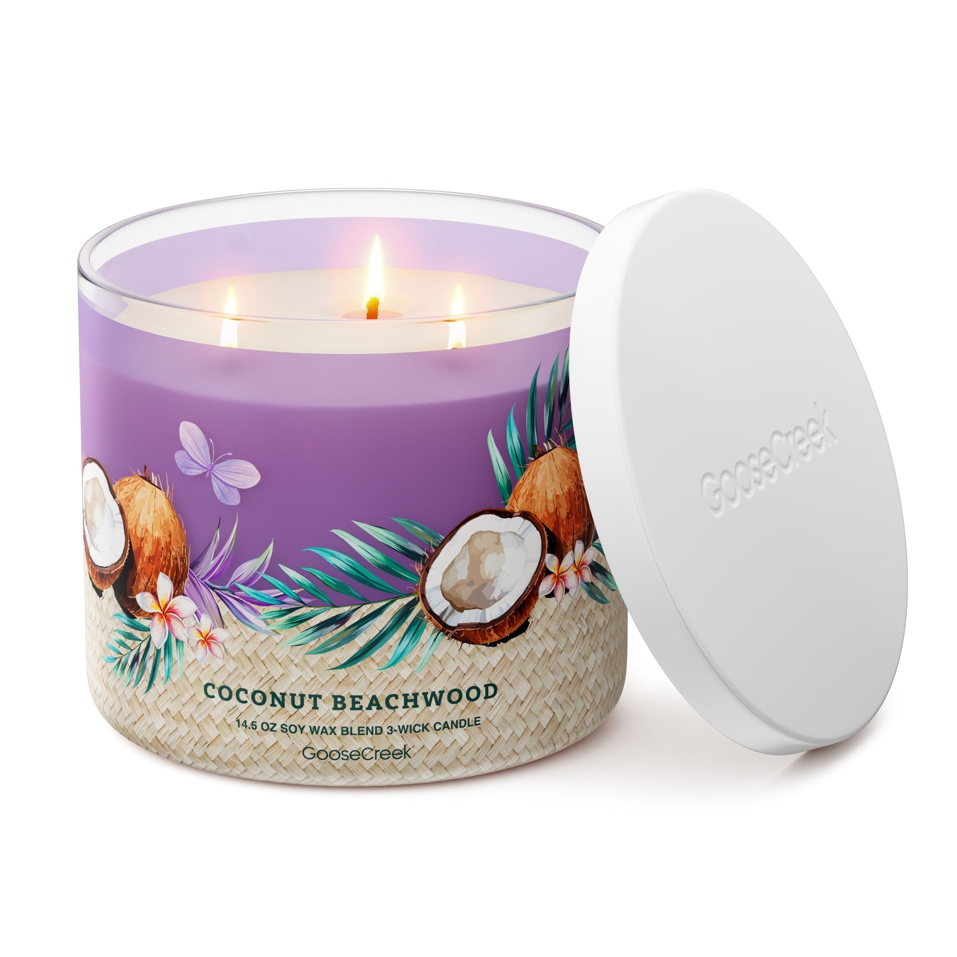 Coconut Beachwood 3-Wick Candle