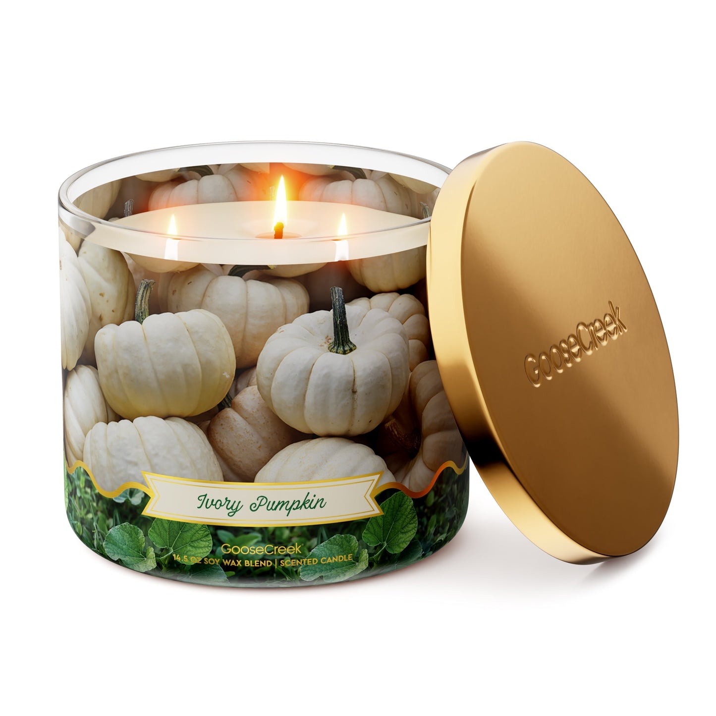 Ivory Pumpkin 3-Wick Candle