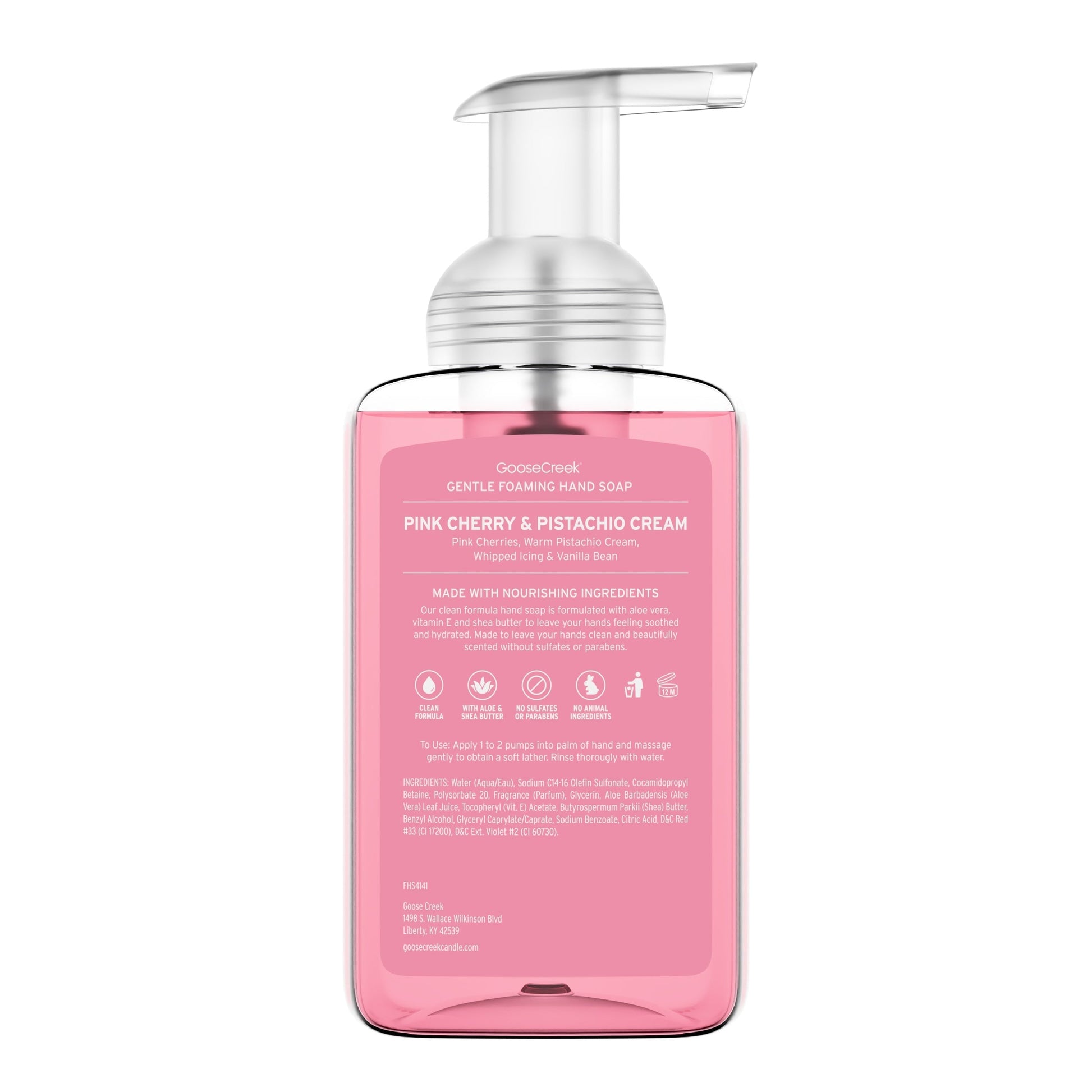 Pink Cherry & Pistachio Cream Lush Foaming Hand Soap