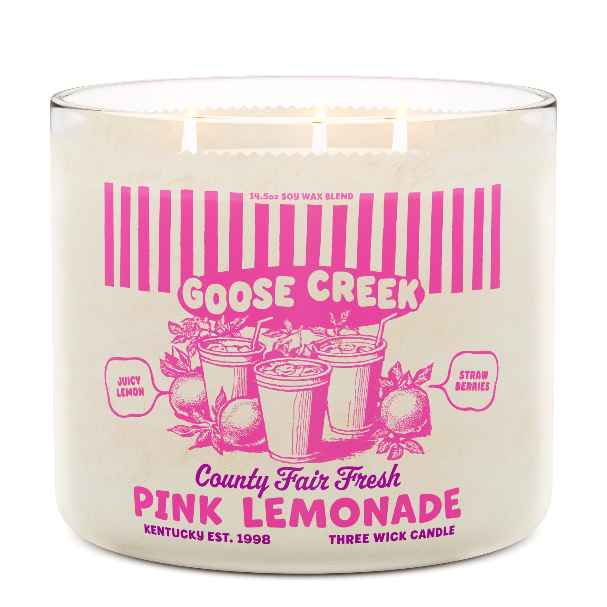 Pink Lemonade 3-Wick Candle