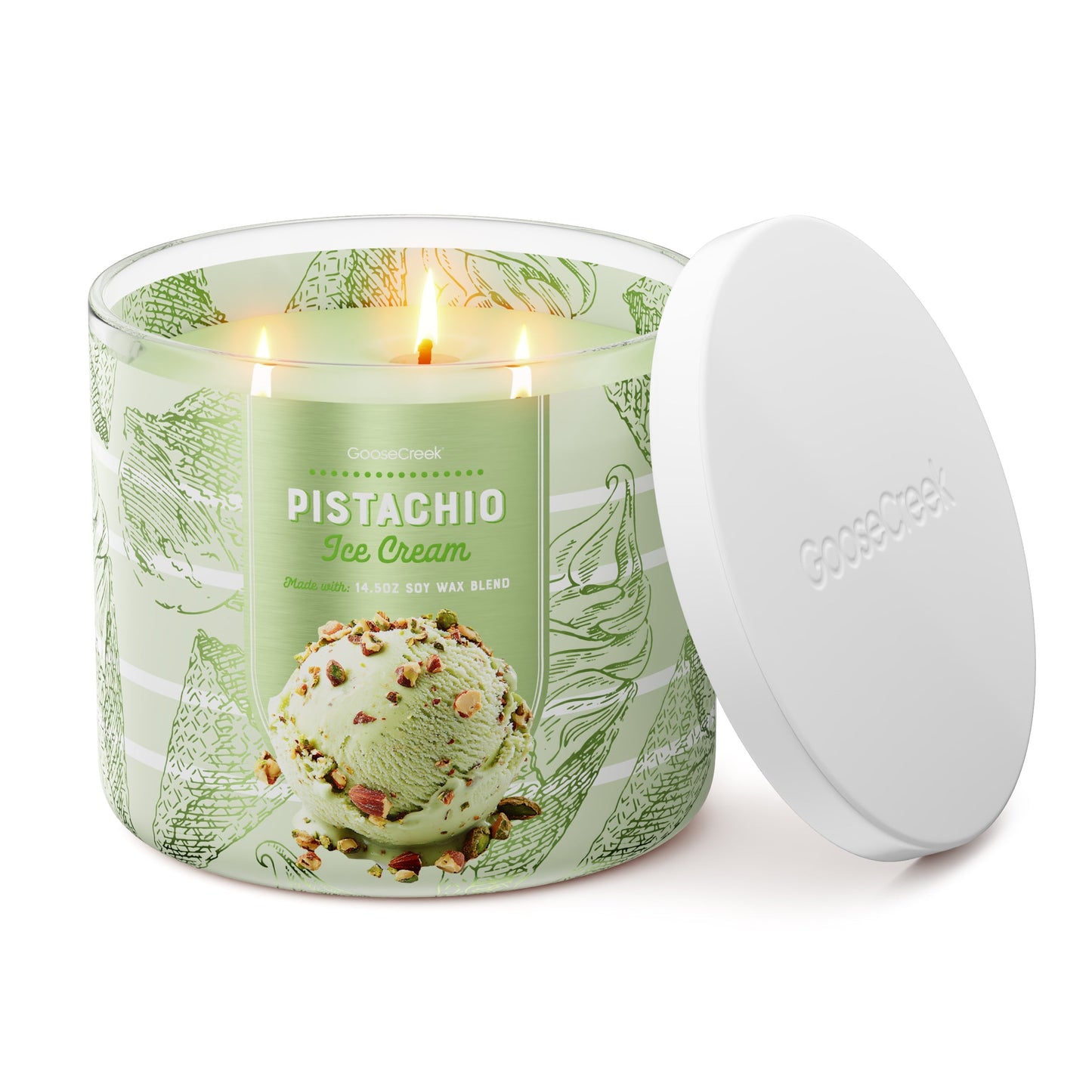 Pistachio Ice Cream 3-Wick Candle