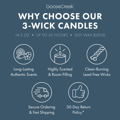 Seastone & Lotus 3-Wick Candle