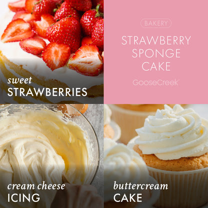 Strawberry Sponge Cake 3-Wick Candle