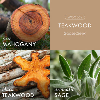 Teakwood 3-Wick Candle