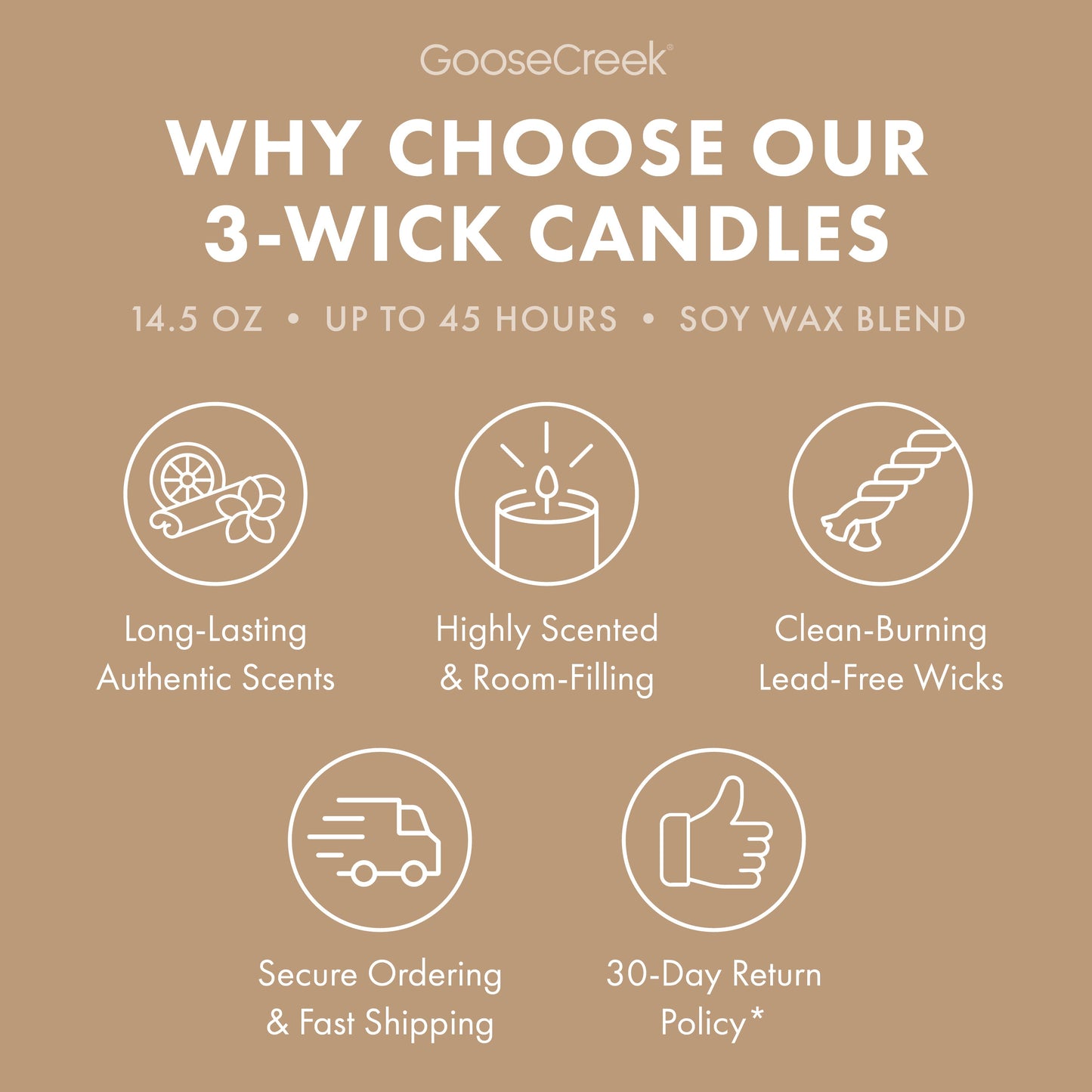 Teakwood 3-Wick Candle