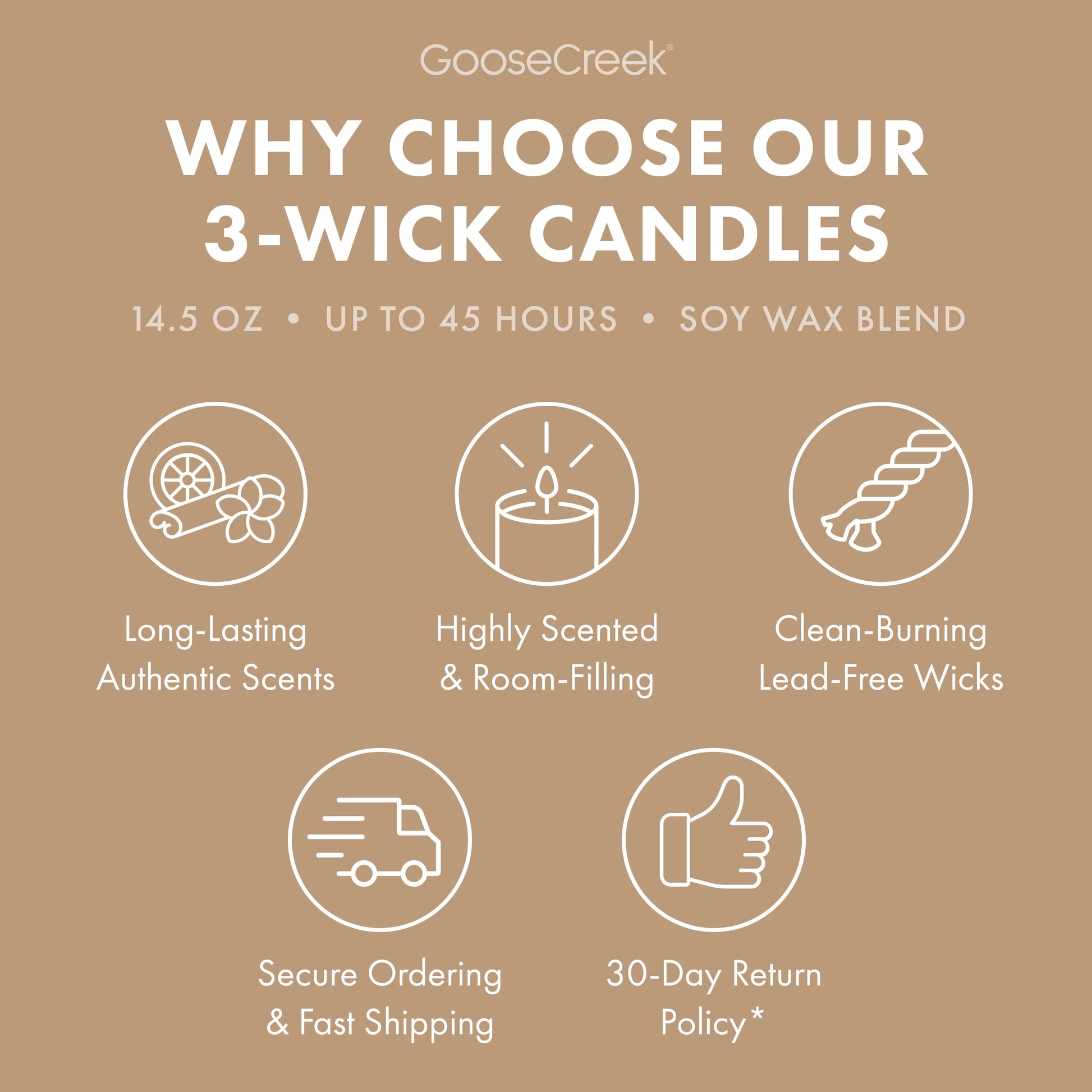 Teakwood 3-Wick Candle
